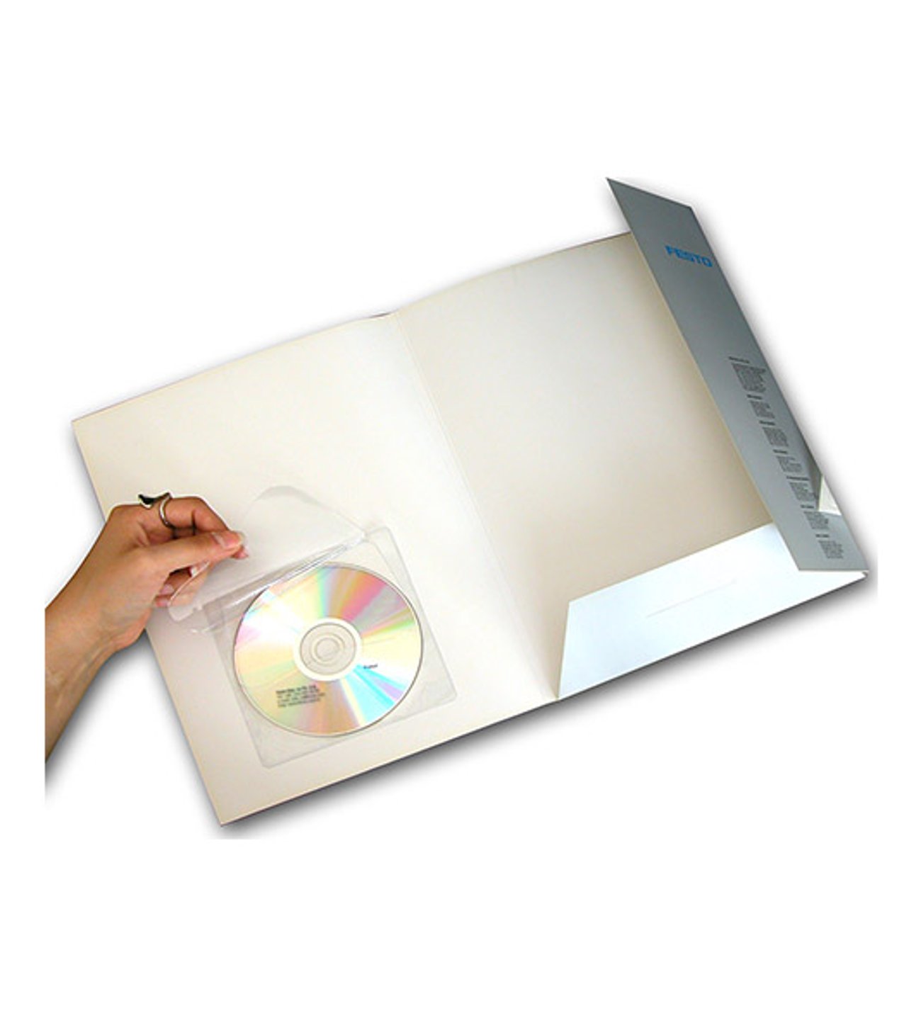 Yapışkanlı CD ve DVD Zarfı, PVC Plastik 180 Mikron, 100 adet