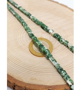 Jasper Taşı Küp Şekilli YARIM Dizi 4mm (18cm uzunluğundadır)