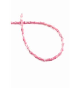 Sedef Doğal Taş Parlak Açık Pembe Kemik Kesim 4x7mm Dizi [AA]
