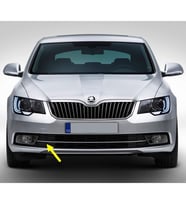 Skoda Superb 2 2014-2015 Sağ Sis Farı Yan Kapak Krom Çıtalı 3T0853666B