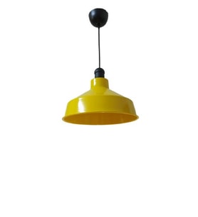 Dylight Retro Metal Sarı Dekoratif Tekli Sarkıt Avize Cafe Mutfak Aydınlatma Çap:30 cm