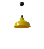 Dylight Retro Metal Sarı Dekoratif Tekli Sarkıt Avize Cafe Mutfak Aydınlatma Çap:30 cm