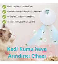 TechTic Kedi Tuvaleti İçin Akıllı Pet Koku Giderici Biyosensörlü Hava Temizleme Sistemi