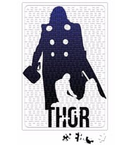 Thor Vingador Puzzle 240 Parça Yapboz