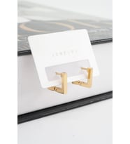 Kadın 316 L Paslanmaz Çelik 1.5 cm Kare Küpe