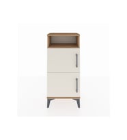 Arges Komodin Tek Raflı 2 Kapaklı 44x30x96 Çam-Aytaşı