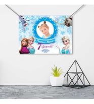 Kişiye Özel Frozen Doğum Günü Branda