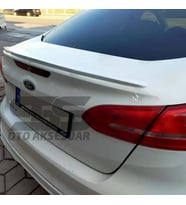 Ford Focus 3- 3,5 Bagaj Üstü Slim Spoiler Piano Black Parlak Beyaz