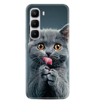 Infinix Hot 60 Kılıf Boutique Baskılı Resimli Komik Kedi Pcode -008