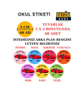 ÖĞRENCİ OKUL DEFTER KİTAP ETİKETİ İSİME ÖZEL YAPIŞKANLI ETİKET FERRARİ 001003