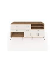 Kronos Konsol 4 Raflı 5 Çekmeceli 3 Kapaklı 220x59x99 Çam-Aytaşı/Aytaşı