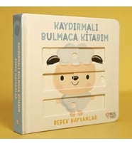 Kaydırmalı Bulmaca Kitabım Bebek Hayvanlar (Ciltli)