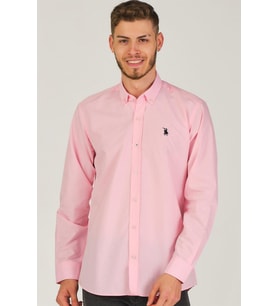 G925 DEWBERRY ERKEK GÖMLEK-PEMBE
