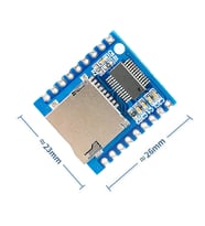 XY-V17B MP3 Wav Ses Çalma Modülü Micro Sd 32Gb Hafıza FAT16 FAT32 24 Bit