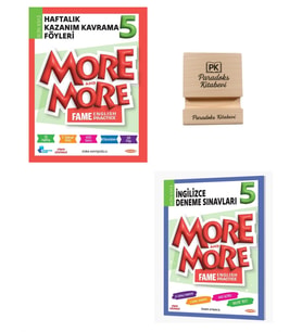 Kurmay 5. Sınıf More and More Haftalık KKF ve İngilizce Deneme Sınavları + Telefon Standı