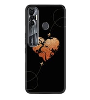 Tecno Spark 6 6 Go 8C 8 Pro 7 7 Spark 9 Pro Kılıf Desemli Silikon Plane Heart 1721
