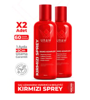 Kırmızı Sprey 2’li Set  Saç Uzamasını Destekleyici & Güçlendirici Bakım Spreyi