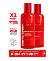 Kırmızı Sprey 2’li Set  Saç Uzamasını Destekleyici & Güçlendirici Bakım Spreyi