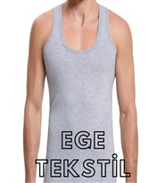 Erkek Atlet Ekonomik Pamuklu Gri