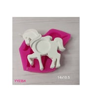 YY0364 Unicorn Ortası Yuvarlak Çerçeve Silikon Kalıp