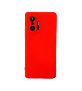Xiaomi Mi 11T Pro Kılıf Nano içi Kadife Silikon - Kırmızı