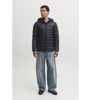 Jack & Jones JJEKINGSLEY Erkek Kapüşonlu Hafif Şişme Mont Puffer Günlük Rahat