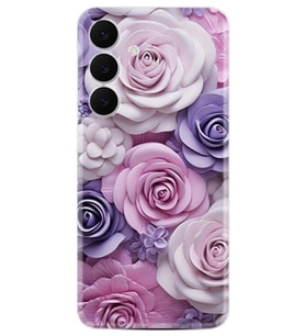 Samsung Galaxy S25 FE Kılıf Boutique Baskılı Resimli Mor Güller Pcode -029
