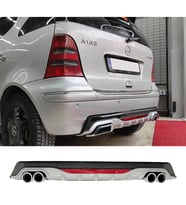 Mercedes A160 Gri Difüzör Difizör Yuvarlak Egzoz Görünüm Reflektörlü