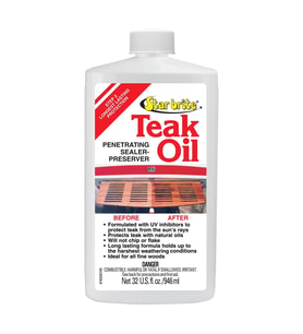 Starbrite® - Klasik Tik Yağı - 3. Adım (946 ml): Ahşaplarınız İçin Su Geçirmez K