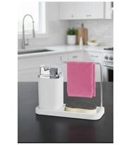 Kare Mina Lavabo Düzenleyici Beyaz