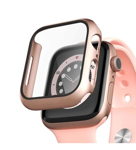 Microsonic Apple Watch Series 8 45mm Kılıf Matte Premium Slim WatchBand Rose Gold