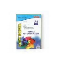 A4 Renkli Fotokopi Kağıdı 5 Renk 100'lü