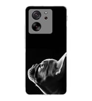 PrintiFy Xiaomi Mi 13T ile Uyumlu Köpek 1 Kamera Korumalı Şeffaf Kılıf