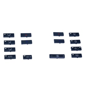 BMW 5 Serisi E39 için Klima Panel Düğmeleri 14 Parçalı Set