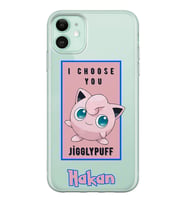 Jigglypuff Tasarımlı Şeffaf Telefon Kılıfı (Tüm Modeller Mevcuttur)
