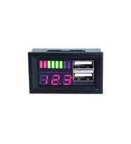 DİJİTAL VOLTMETRE USB ÇIKIŞLI AKÜ GÖSTERGELİ DC 12V