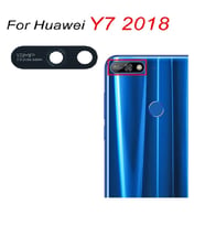 Huawei Uyumlu Y7 2018 Arka Kamera Camı Lens Yapışkanlı