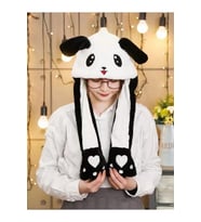 Panda Işıklı Kulakları Kalkan Şapka