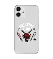 Iphone 12 Uyumlu Hellfire Club Tasarımlı Şeffaf Telefon Kılıfı