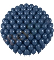 Fırtına Mavisi Renk Lateks Retro Balon (30 cm) - 100 Adet