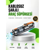 Kompakt Şarjlı El Süpürgesi Kuru ve Sıvı Temizlik 5 Aparatlı