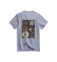 Unisex Kısa Kollu Filistin Eski Gazeti sayfası Baskılı Tişört S - 2xl T300030 (Gri)