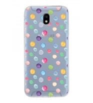PrintiFy Samsung Galaxy J5 Pro ile Uyumlu 1mm Slim Fit Water Color 6 Baskılı Şeffaf  Kılıf