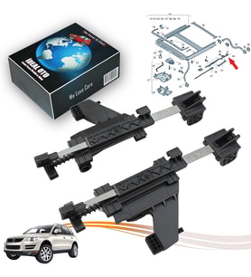 VW Touareg 1 7L 2002-2010 5M0877481A 5M0877482A İçin Sunroof Arka Sol Sağ Kablo Yönlendirme Parçası