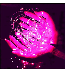 6 METRE PEMBE PİLLİ LED IŞIK CANLI PEMBE IŞIK IP65 SU GEÇİRMEZ SEVGİLİLER GÜNÜNE ÖZEL PEMBE LED IŞIK