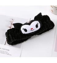 Sanrio Kuromi Tasarımlı Peluş Bandana Siyah