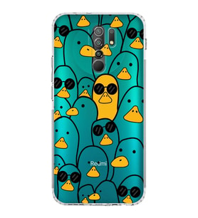 Xiaomi Redmi 9  Kamera Korumalı Kapak Duck Tasarımlı Şeffaf  Kılıf
