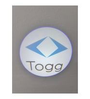 Togg Araçlar İçin Pilli Yapıştırmalı Kapı Altı Led Logo-Projektör