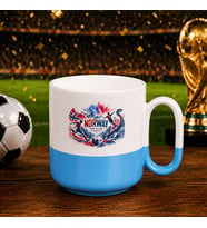 BK Gift Norveç Taraftar Temalı 2026 Dünya Kupası Tasarımlı Mavi Joyful Kupa Bardak