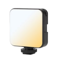 ayex W64 Bicolor LED Video Işığı – Ayarlanabilir Parlaklık & Renk Sıcaklığı, USB-C, 2000mAh Batarya (Siyah)